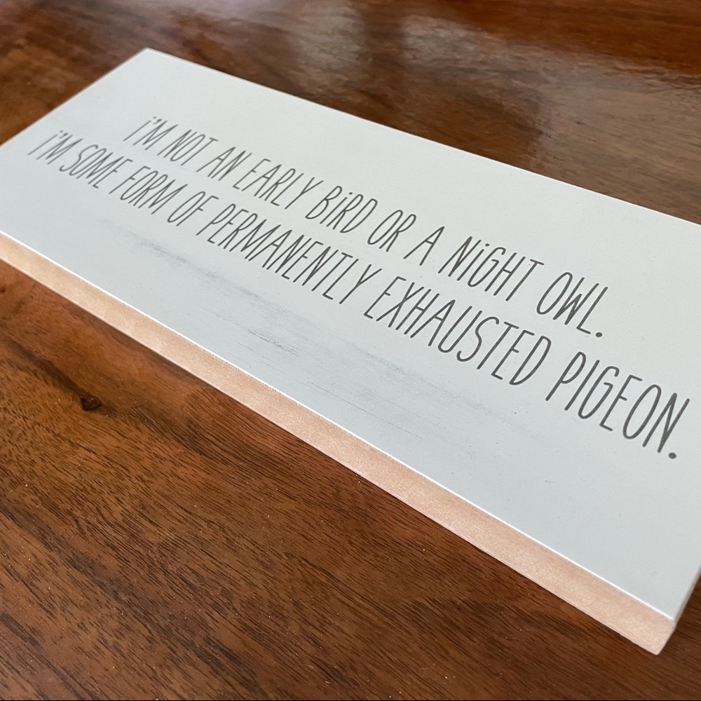Word art wall sign